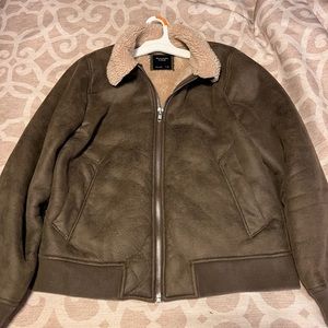 Abercrombie and Fitch Suede Jacket Men Large